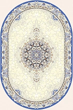 Овальный ковер из Турции Amira 4922A D.Blue-D.Blue Овал