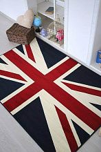 Оранжевый ковер Британский флаг темно-синий