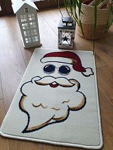 Однотонный новогодний сувенирный коврик 40149 Модный ДЕД МОРОЗ
