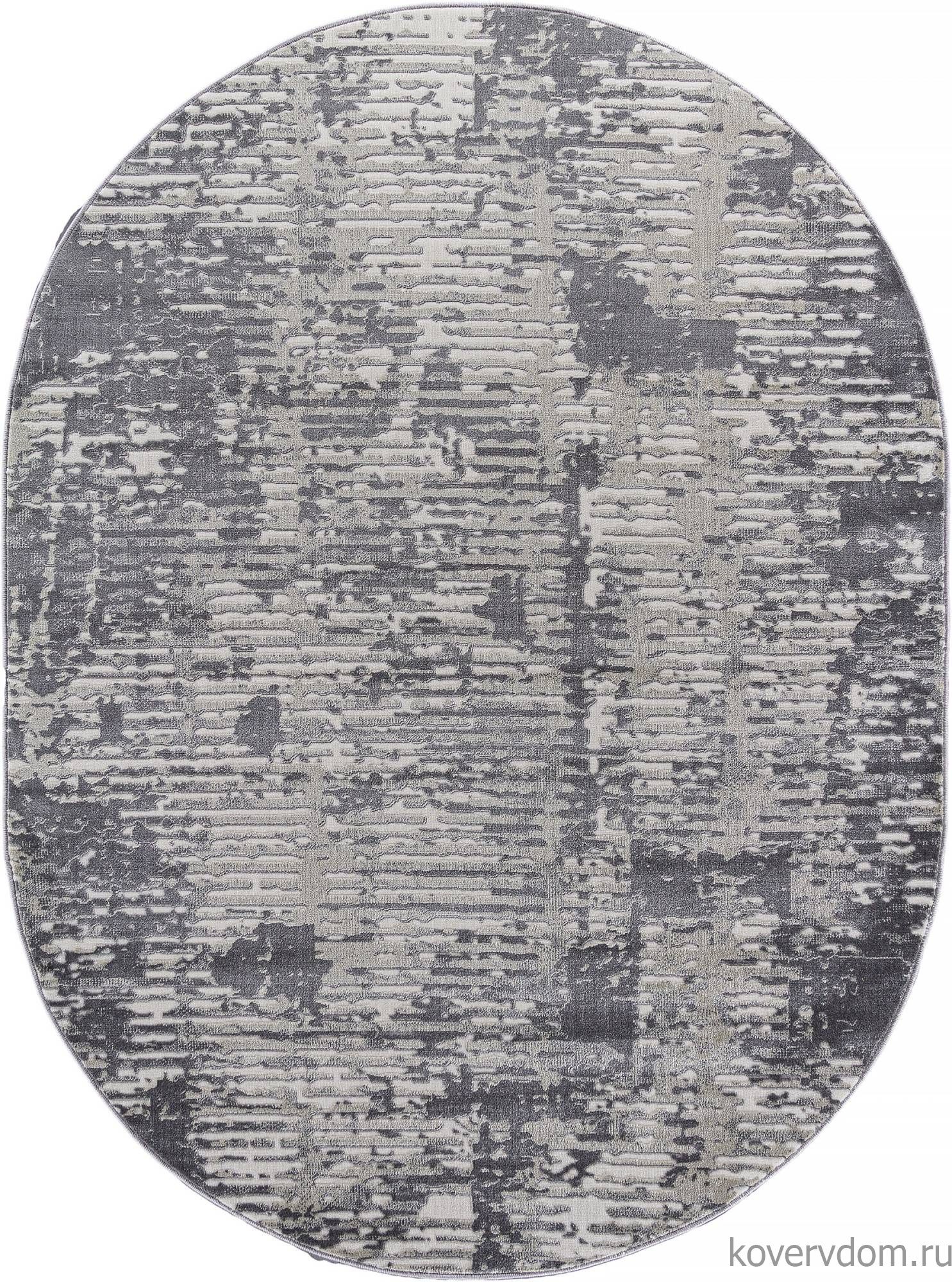 Ковер ATLANTIS D999 CREAM-GRAY Овал