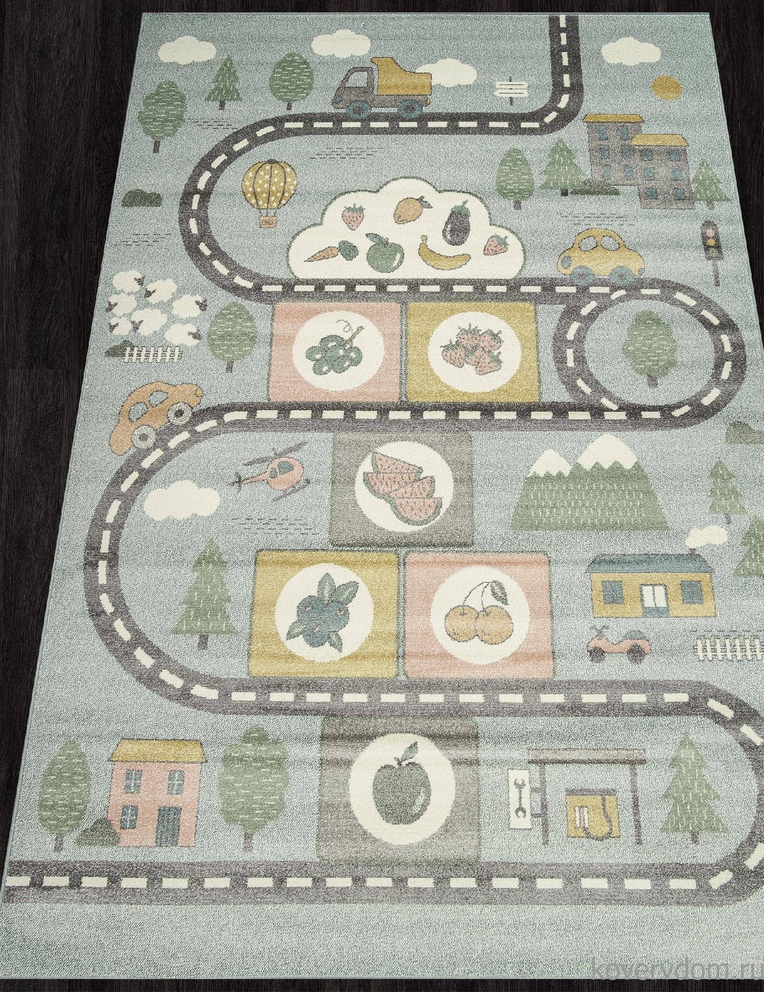 Ковер с дорогами IZUMRUD-A C214 MULTICOLOR