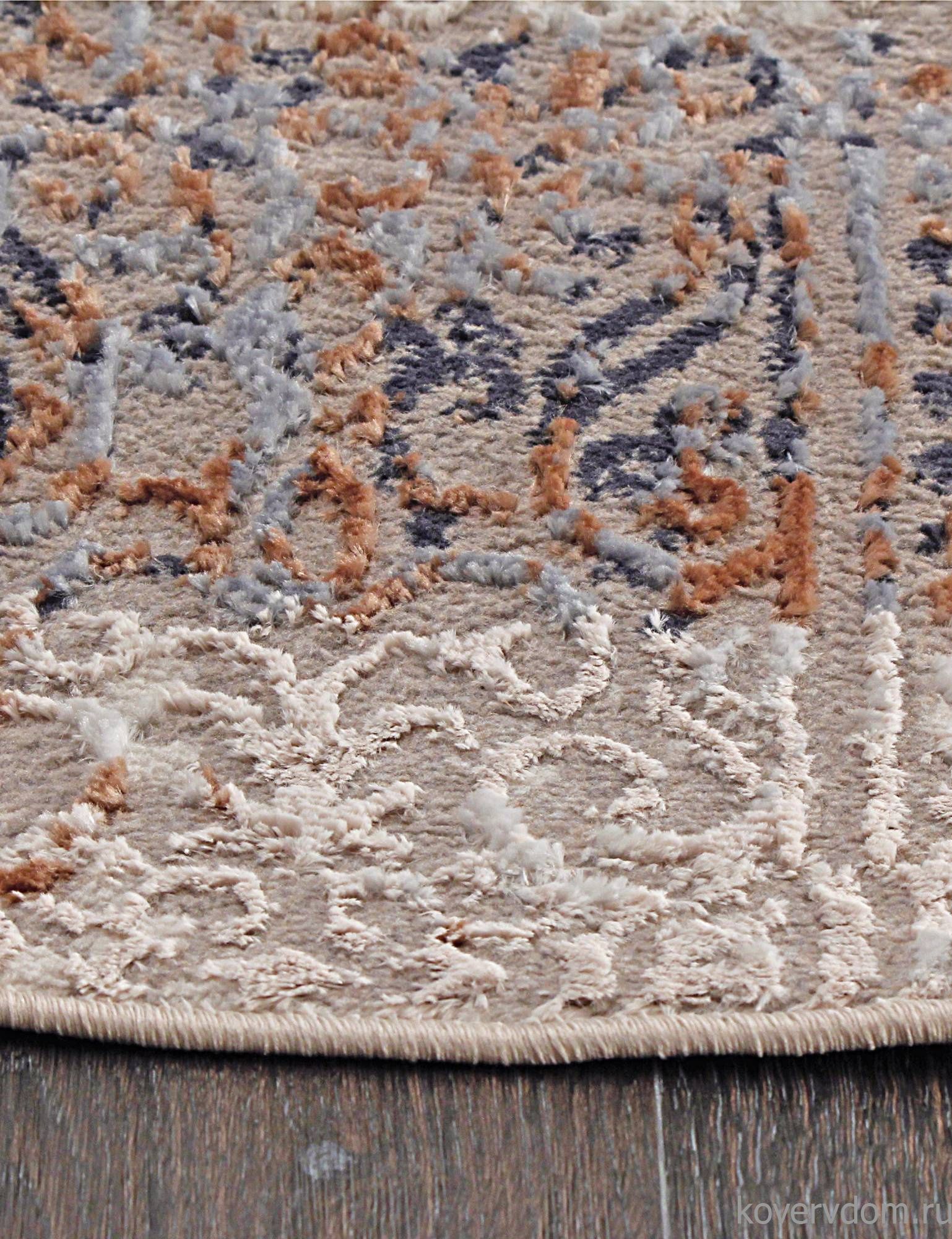 Ковер RODOS 7442A L.BLUE / CREAM Овал