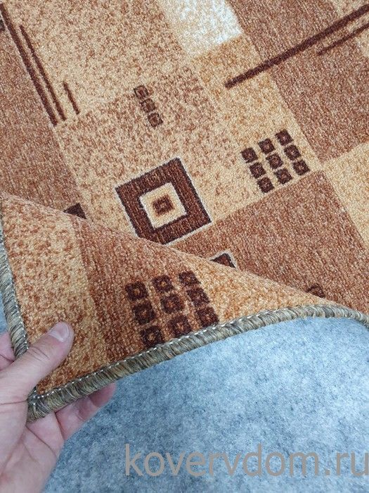 Ковер-палас  АБСТРАКЦИЯ 1170-43 бежево-коричневый  Ковер-палас  АБСТРАКЦИЯ 1170-43 бежево-коричневый