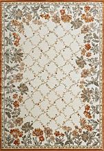 Овальный рельефный ковер из вискозы GENOVA 38262 6282 60 Цветы