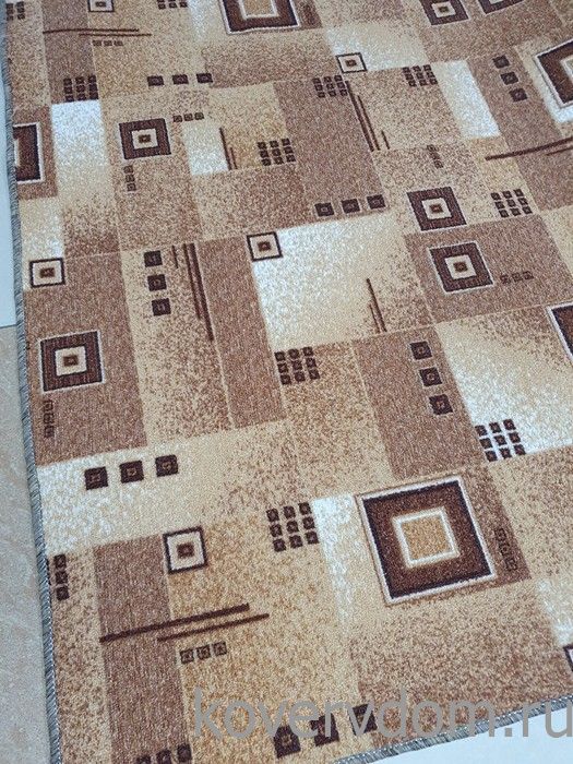 Ковер-палас  АБСТРАКЦИЯ 1170-43 бежево-коричневый  Ковер-палас  АБСТРАКЦИЯ 1170-43 бежево-коричневый