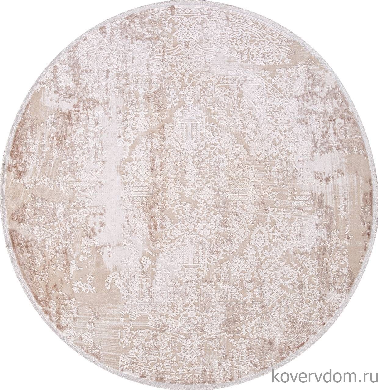 Ковер ALLURES 12216 CREAM / CREAM Круг Ковер ALLURES 12216 CREAM / CREAM Круг