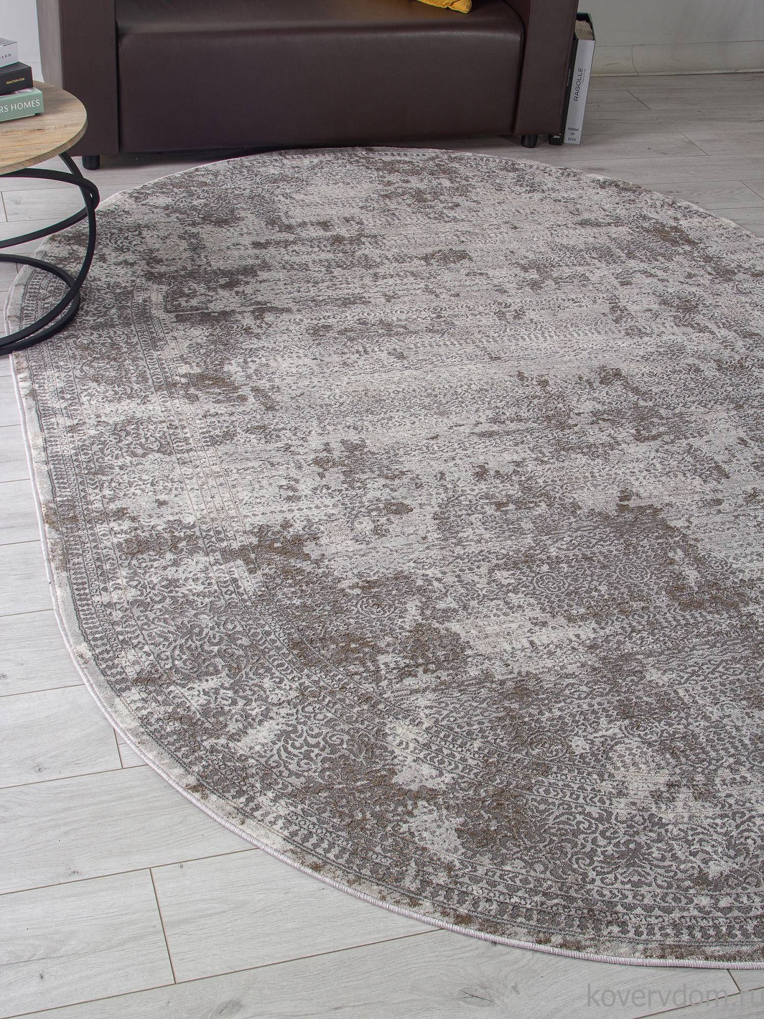 Ковер GRAFF F239 GRAY-BEIGE Овал