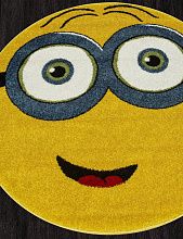 Ковер в детскую желтый SMILE NC13 YELLOW Круг