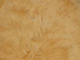 Оранжевый круглый овчина десятишкурная YELLOW 10SS 2000