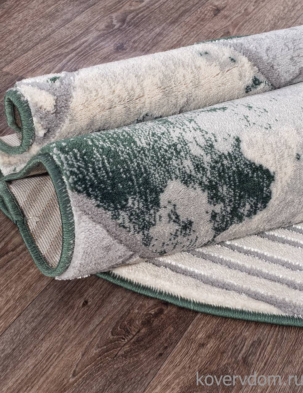 Ковер MARDAN 5024A COKEN D.GREY / GREEN Овал