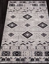 Однотонный ковер ECLIPSE QP002 WHITE / D.GRAY
