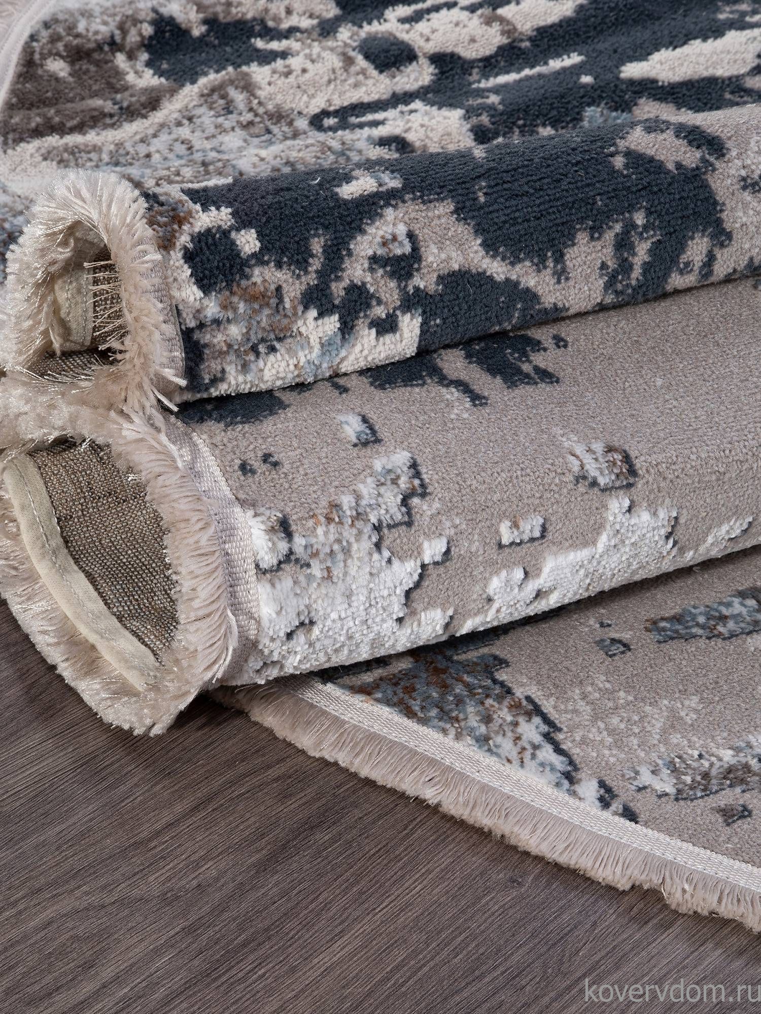 Ковер RODOS 7431A L.BLUE / CREAM Овал