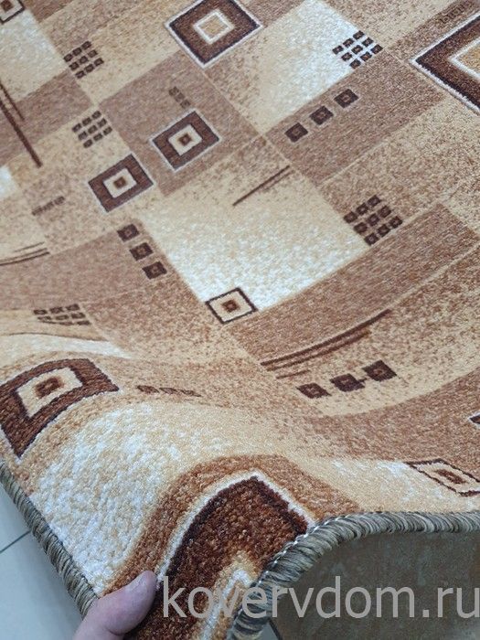 Ковер-палас  АБСТРАКЦИЯ 1170-43 бежево-коричневый  Ковер-палас  АБСТРАКЦИЯ 1170-43 бежево-коричневый