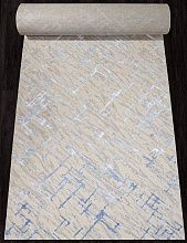 Однотонный ковровая Дорожка LIMAN F164 CREAM-BLUE