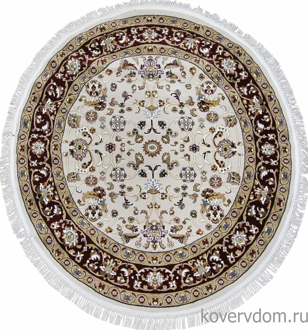 Ковер SHAHREZA D210 CREAM-RED Круг