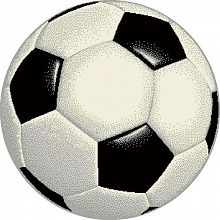 Круглый ковер для детей Футбольный Мяч MANGO 11198-190 круг