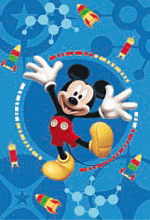 Ковер рельефный из Китая детский Disney Mickey Mouse 10642