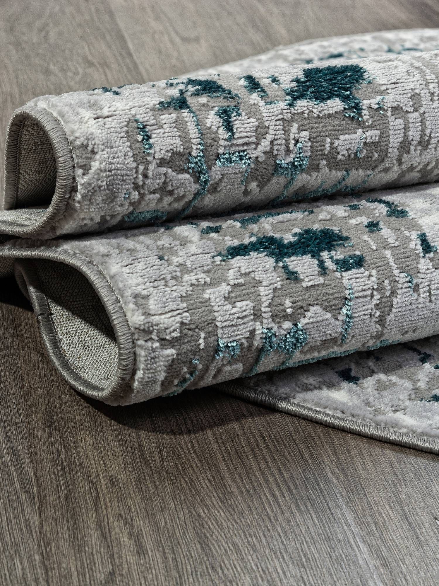 Ковер PALERMO F292 GRAY Овал